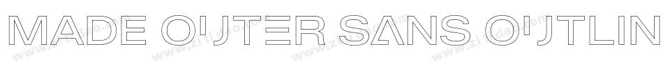 MADE Outer Sans Outline Alt Light PERSONAL USE字体转换